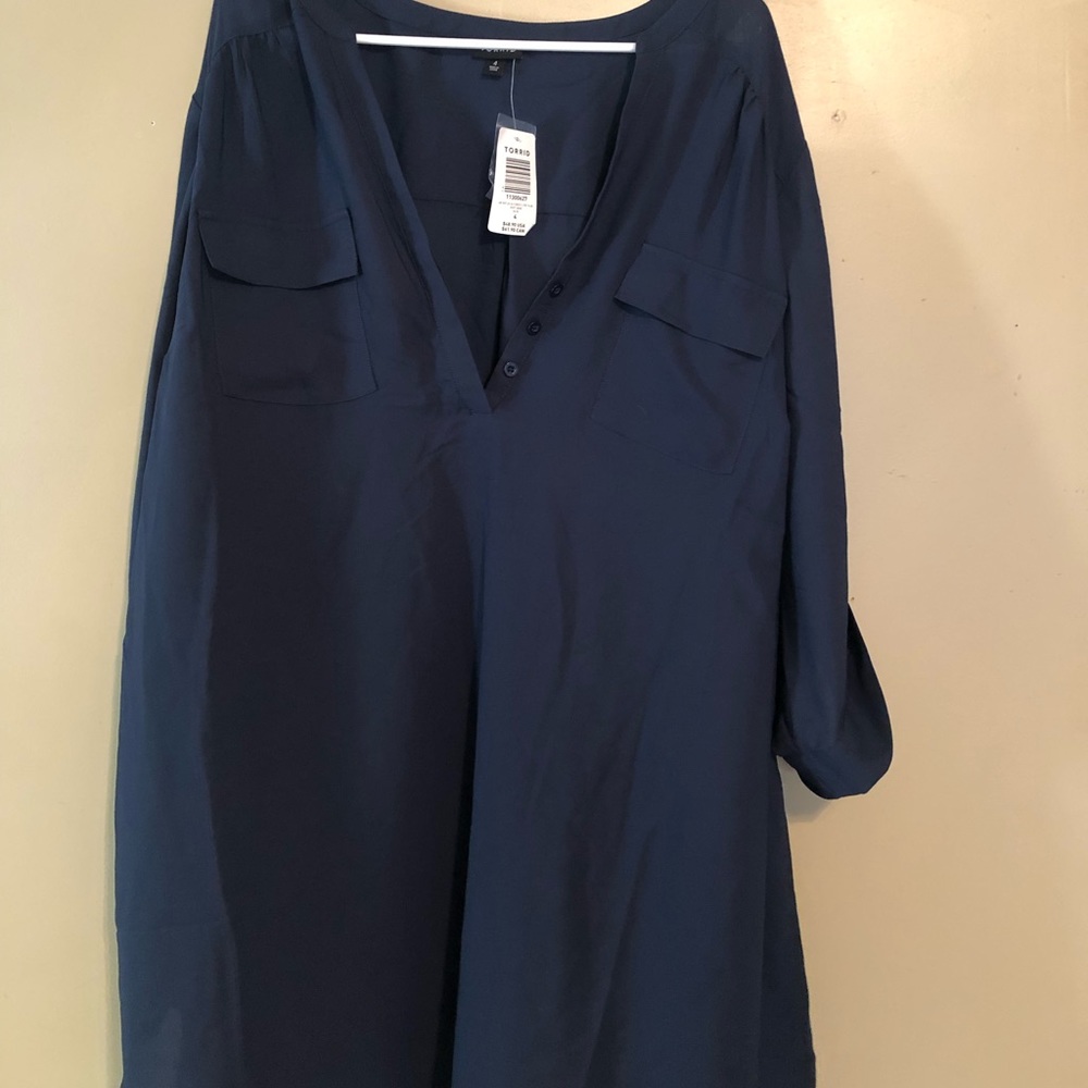 Torrid. Size 4. Button down shirt. NWT.